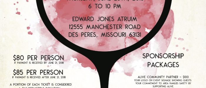 2018 ALIVE Wine Tasting Flyer
